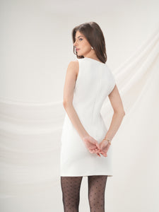 Sophia - Mini Dress with Crystal Cut-outs