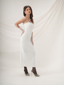 Elena - Asymmetric Column Gown