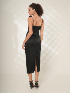 Valeria - Floral Appliqué Slip Dress