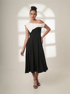 Bella - Asymmetrical Off-Shoulder Dress