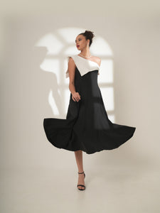 Bella - Asymmetrical Off-Shoulder Dress
